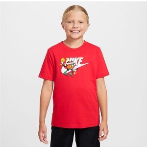 Nike Kids Red Cartoon Graphic Tee